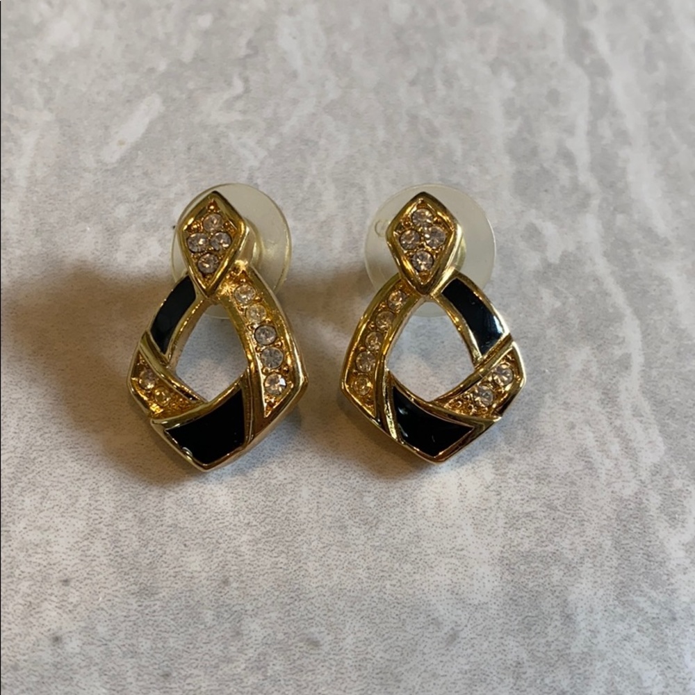 Gold/Black Earrings